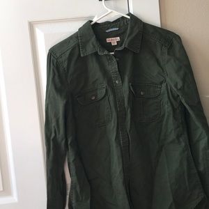 Green button up